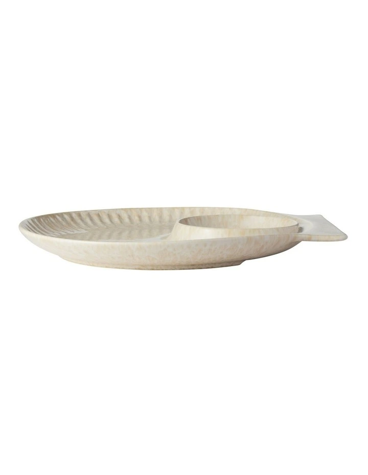Il Mare Embossed Chip & Dip Platter 32cm Sand image 2