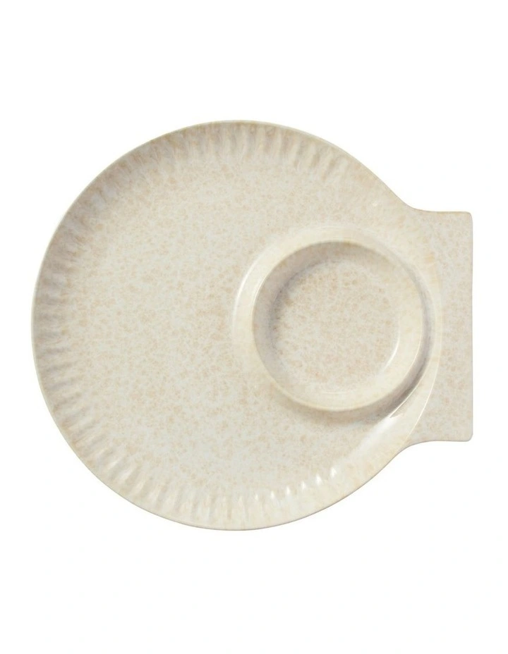 Il Mare Embossed Chip & Dip Platter 32cm Sand image 3