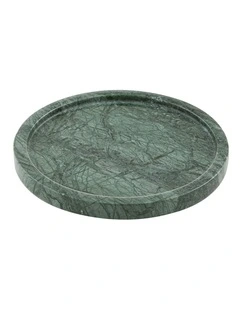 Kira Green Small Round Decor Tray