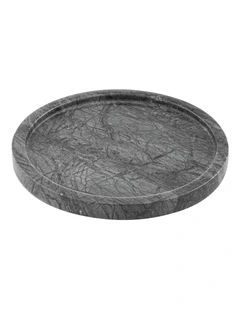 Kira Grey Small Round Decor Tray