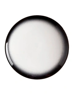 Caviar Granite Coupe Plate 27cm in Black/White