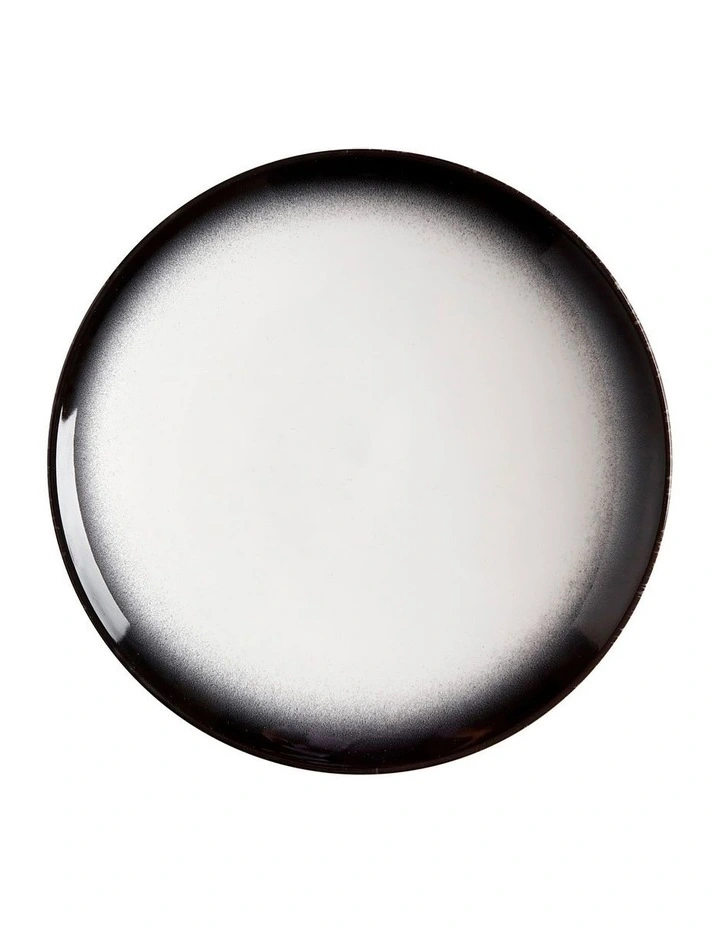 Caviar Granite Coupe Plate 27cm in Black/White image 1