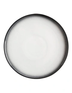 Caviar Granite High Rim Plate 26.5cm in Black/White