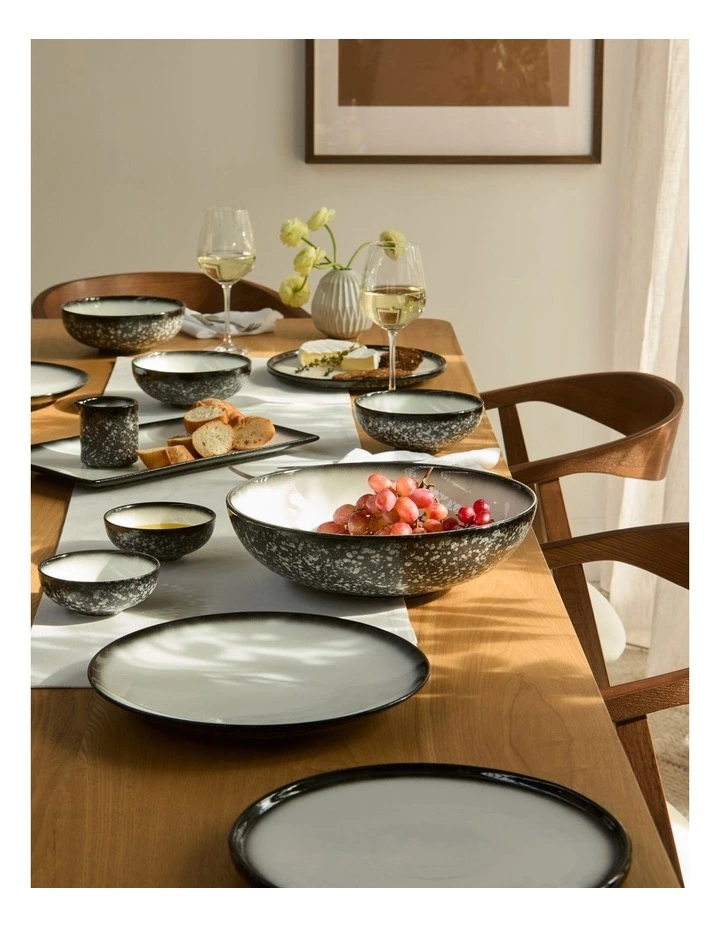 Caviar Granite Rectangle Platter in Black image 3