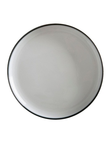 Caviar Granite Coupe Plate 27cm in Black/White