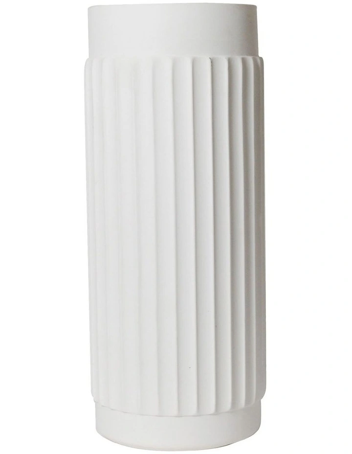 Lume 10.5x29cm Vase in White image 1