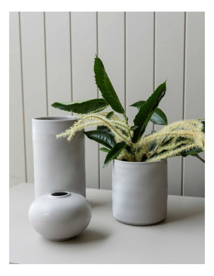 Muse Cylinder Vase Large 15cm x 26cm in Forest Green image 4