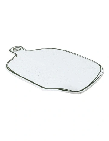 Mediterranean Story Cheeseboard in Olive Handbrush