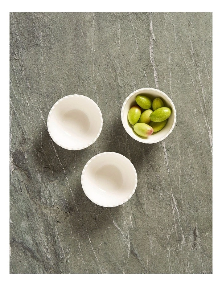 Annie Collection Round Tray in White image 4