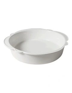Frame Round Baking Tray 32 x 30 x 7cm in White