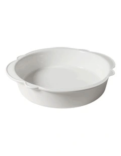 Frame Round Baking Tray 32 x 30 x 7cm in White