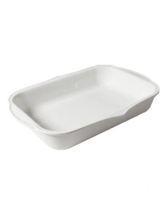 Frame Rectangle Baking Tray 35 x 25.5 x 6.5cm in White