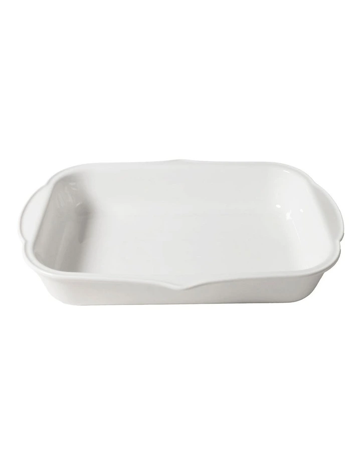 Frame Rectangle Baking Tray 35 x 25.5 x 6.5cm in White image 4