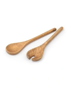 Big Love Serving Spoon Set of 2 in Brown