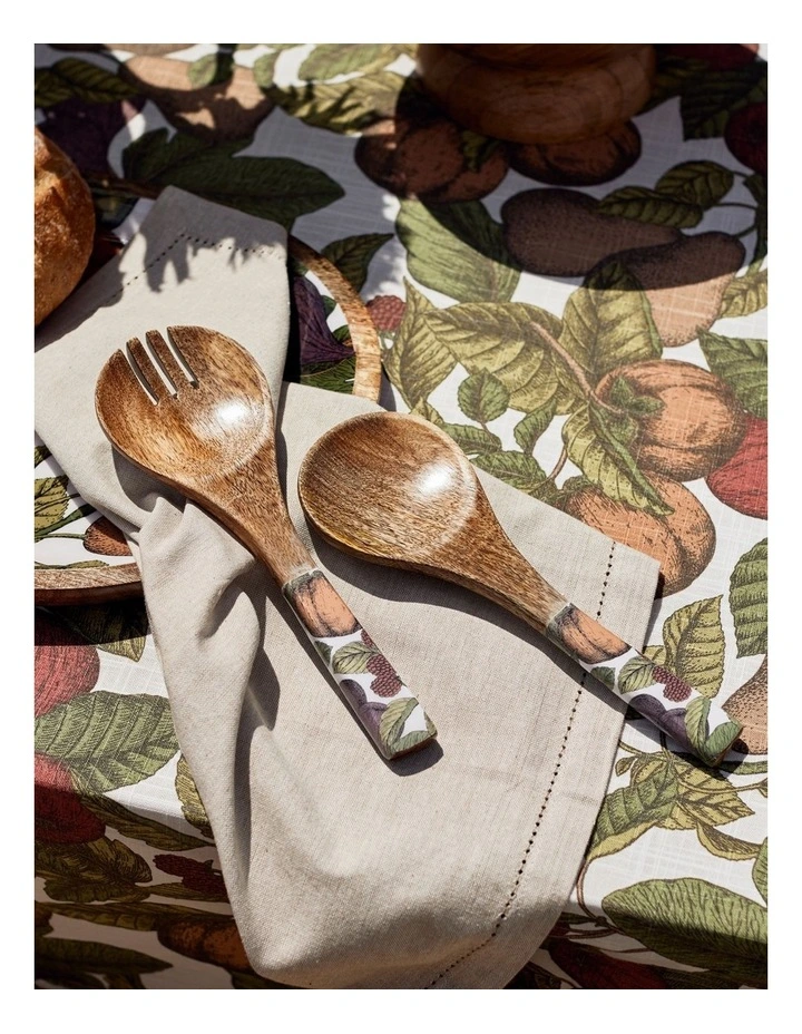 Orchard Salad Servers 9x24cm Set of 2 in Multi image 2