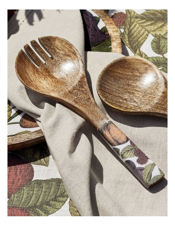 Orchard Salad Servers 9x24cm Set of 2 in Multi image 3