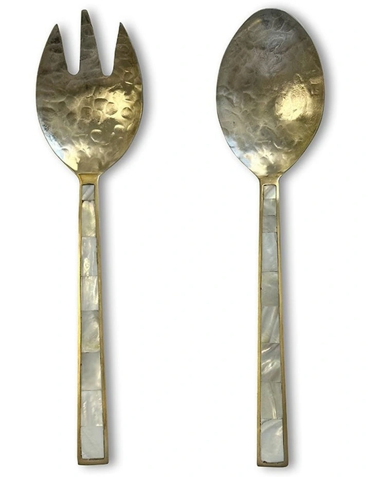 Eden Salad Server Set 27x7cm in Green image 1
