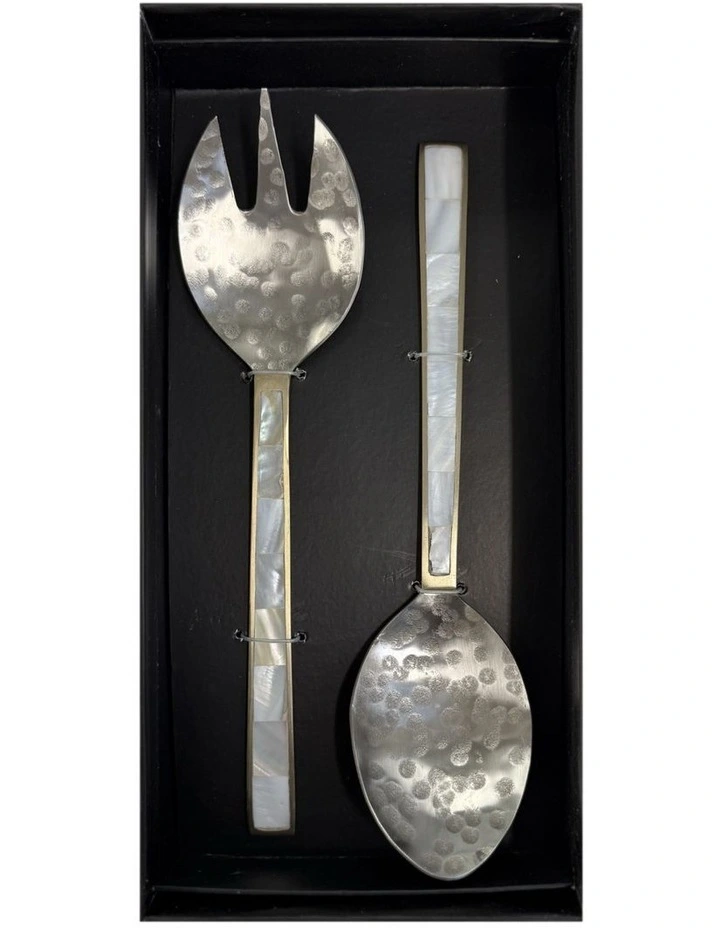 Eden Salad Server Set 27x7cm in Green image 2