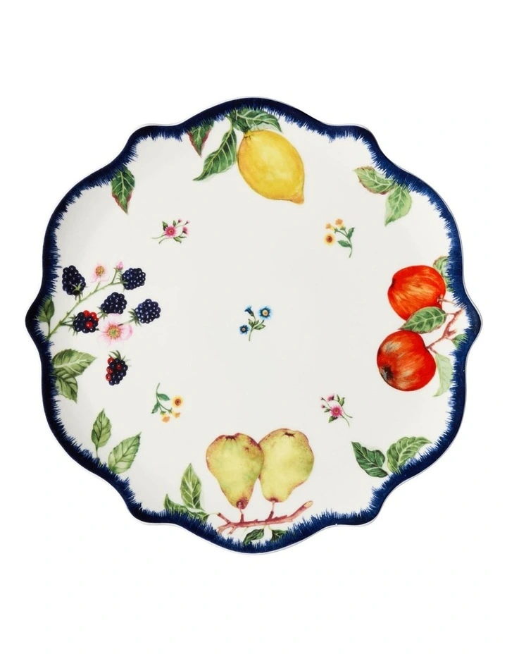 Frutta Scallop Footed Cake Stand 20cm Gift Boxed in Multi image 2