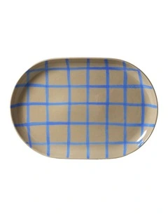 Coastal Junction Oval Tray Stone 38x26.5cm