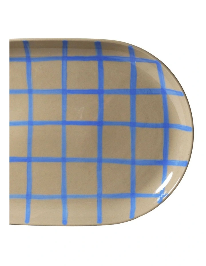 Coastal Junction Oval Tray Stone 38x26.5cm image 3