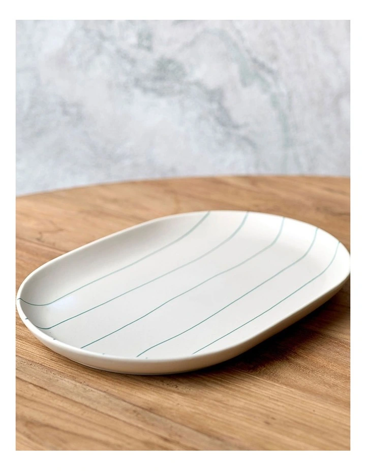 Coastal Junction Oval Tray Cream 38x26.5cm image 2