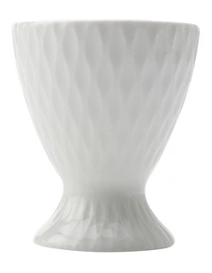 White Basics Diamonds Egg Cup in White