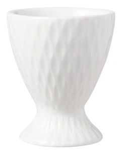 White Basics Diamonds Egg Cup in White