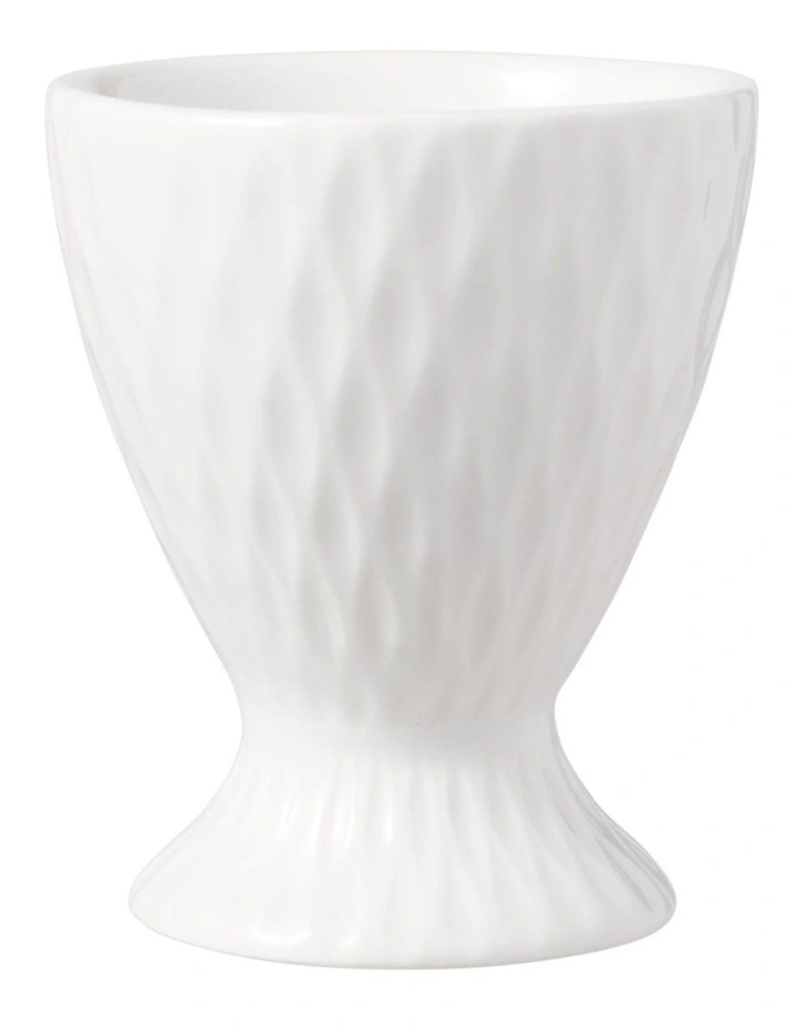 White Basics Diamonds Egg Cup in White image 1
