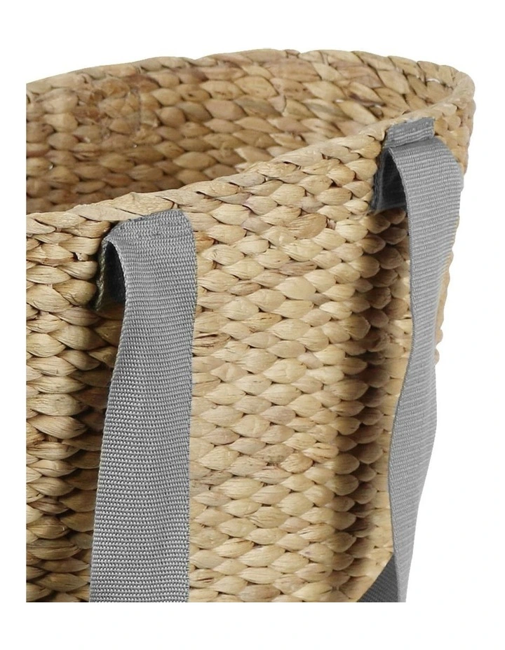 Jumbo Tote Harvest Basket with Grey Canvas Straps image 3