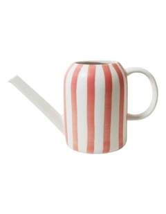 Stripe Mist Watering Can in Coral