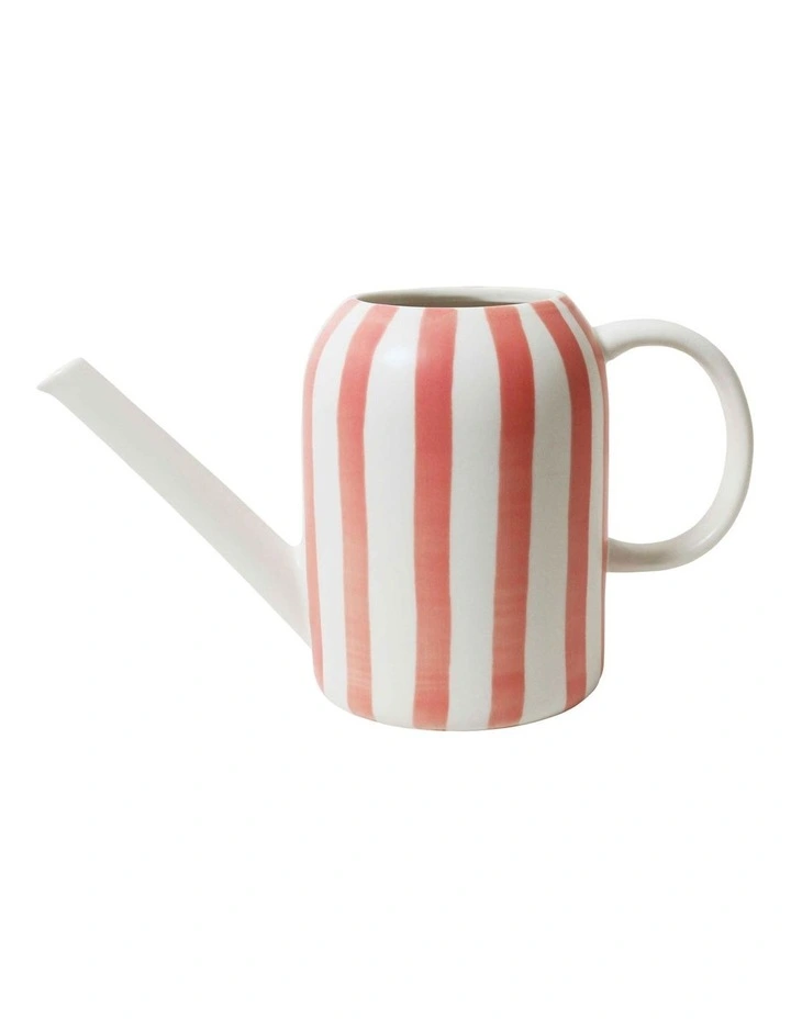 Stripe Mist Watering Can in Coral image 1
