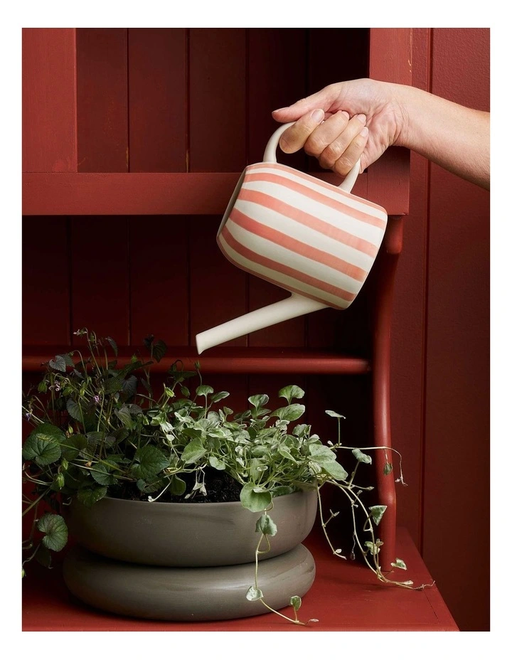 Stripe Mist Watering Can in Coral image 2