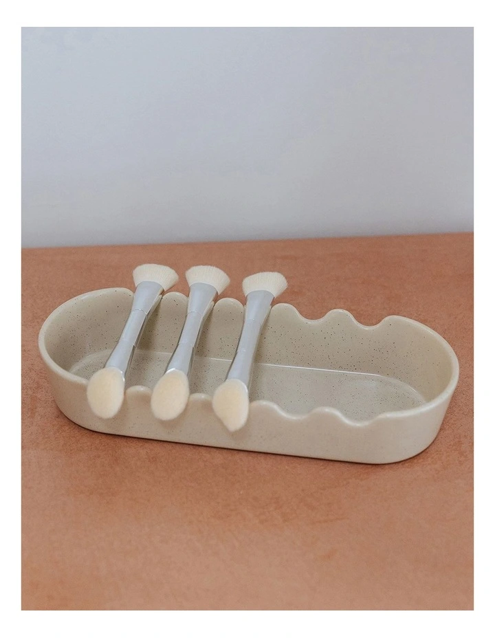 Jade Kisnorbo Beauty Essentials Brush Drying Tray in Beige image 4