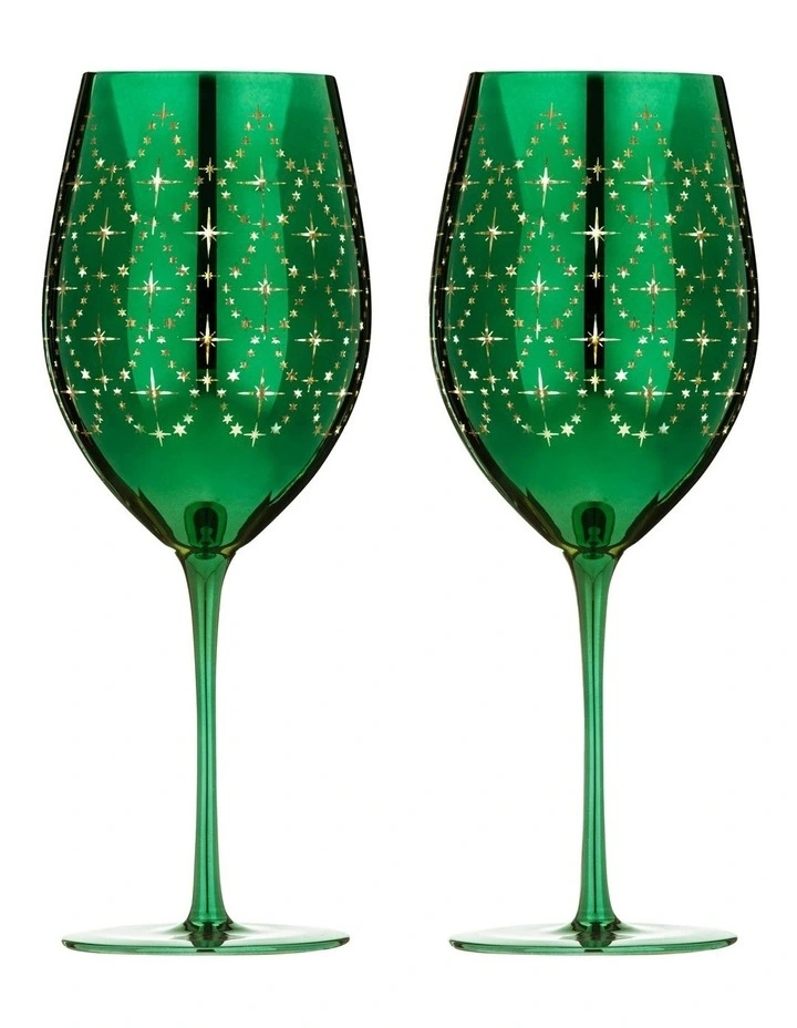 Tempa Celeste Wine Glass 2Pack in Green MYER