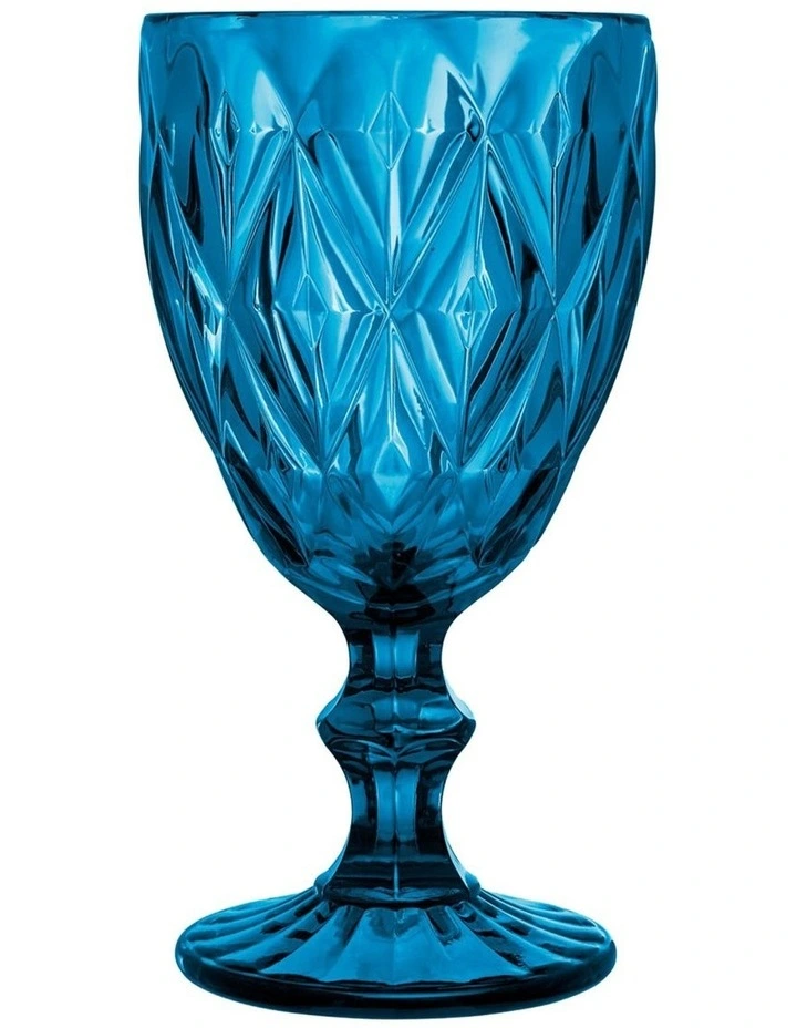 Deanna Wine Glass 4 Pieces Gift Boxed in Blue image 2
