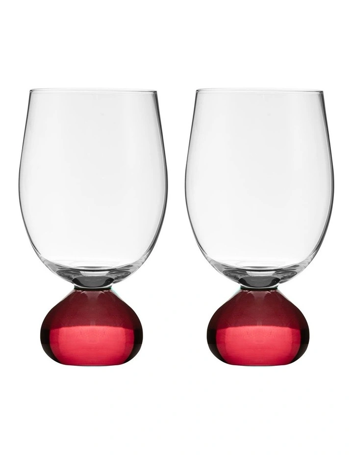 Zephyr Wine Glass 2 Pack in Ruby image 1