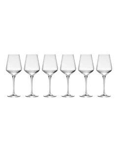Avant Garde Lumi Wine Glass Set of 6 in Clear