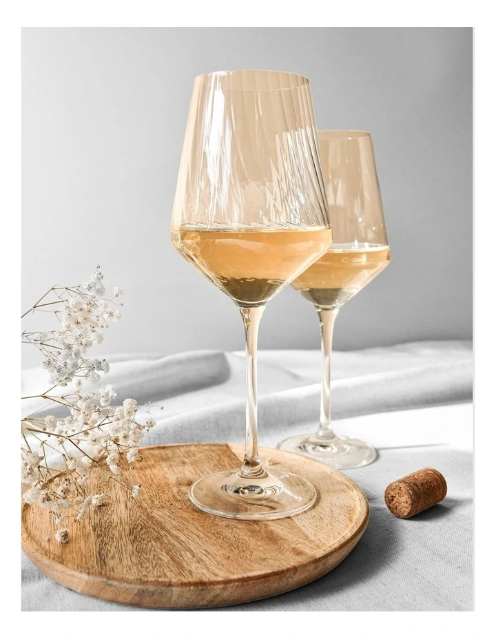 Avant Garde Lumi Wine Glass Set of 6 in Clear image 7