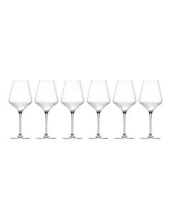 Avant Garde Lumi Wine Glass Set of 6 in Clear