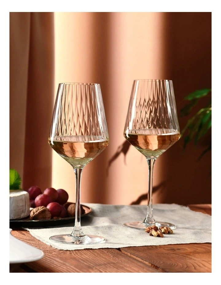Avant Garde Lumi Wine Glass Set of 6 in Clear image 4