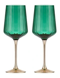 Valentina Wine Glass 2 Pack in Forest