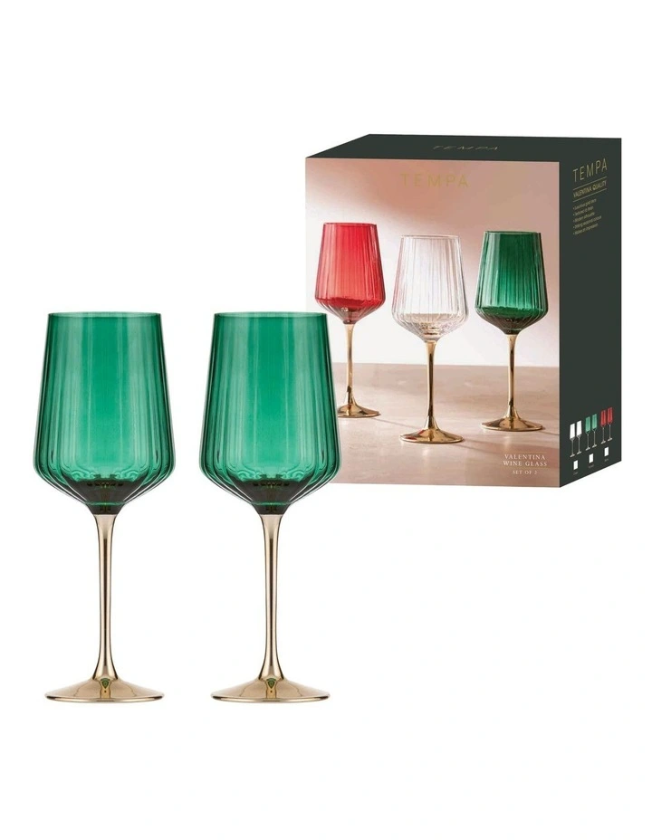 Valentina Wine Glass 2 Pack in Forest image 2