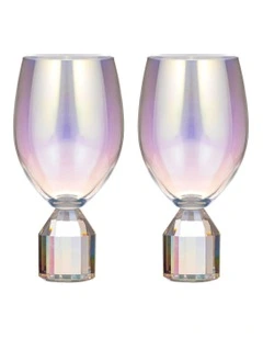 Ava Wine Glass 2 Pack in Multi
