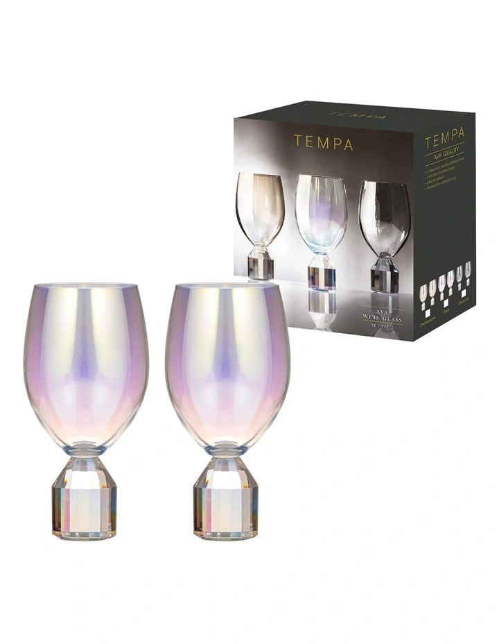 Ava Wine Glass 2 Pack in Multi image 2