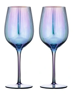 Thalia Pearl Wine Glass Pack Of 2 in Multi