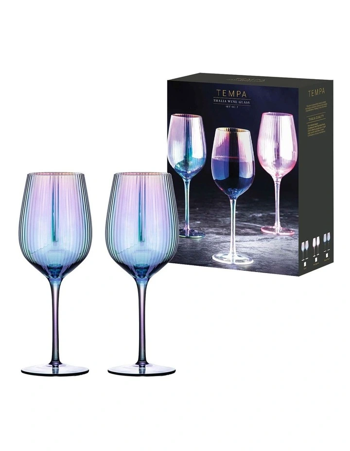 Thalia Pearl Wine Glass Pack Of 2 in Multi image 2