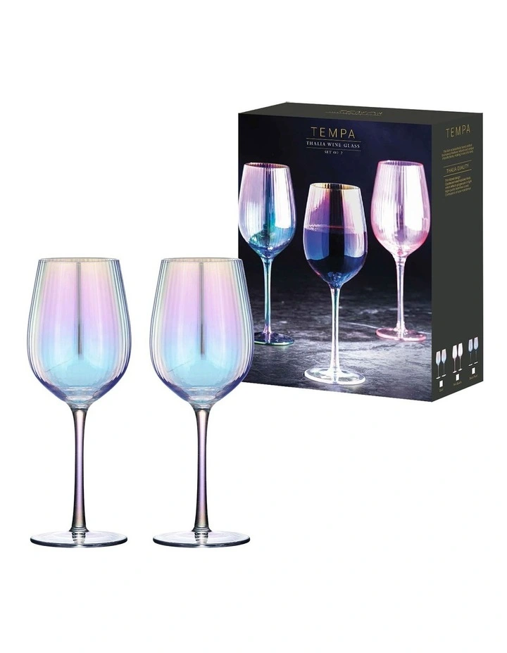 Thalia Wine Glass Pack Of 2 in Opal image 2