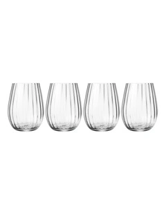 Giovana Stemless Glass 580ML Set of 4 Gift Boxed