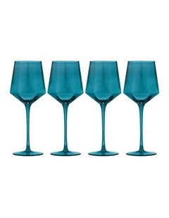 Jaxon Teal 4pk Wine Glass